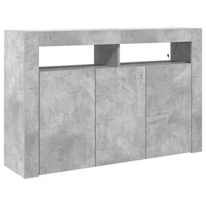 vidaXL Sideboard Beton Grau 116 x 30 x 75 cm Holzwerkstoff