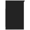 vidaXL Sideboard mit Schubladen Schwarz 40x50x76 cm Holzwerkstoff