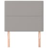 vidaXL Kopfteil Hellgrau 90x5x118/128 cm Stoff