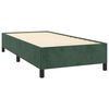 vidaXL Boxspringbett mit Matratze Dunkelgr&uuml;n 80x200 cm Samt