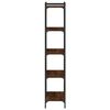 vidaXL B&uuml;cherregal 5 B&ouml;den Braun Eiche-Optik 60x30x154cm Holzwerkstoff