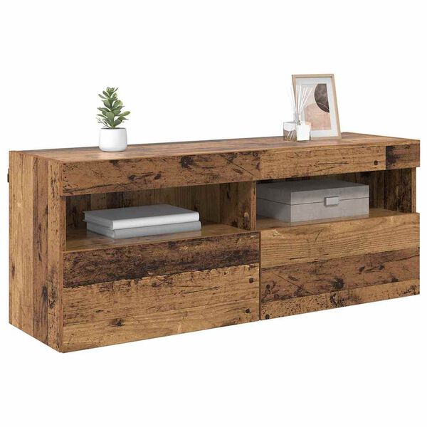 vidaXL TV-Wandschrank Altholz 100 x 30 x 40 cm Holzwerkstoff