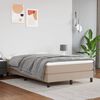 vidaXL Taschenfederkernmatratze Mittel Cappuccino 120x200x20 cm Kunstleder