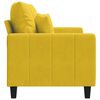 vidaXL 2-Sitzer-Sofa Gelb 120 cm Samt