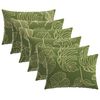 vidaXL Kissenbezug 6 pcs HEERLEN Blattdesign 50 x 80 cm Polyester