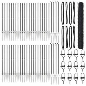 vidaXL Zaunpfosten Grau