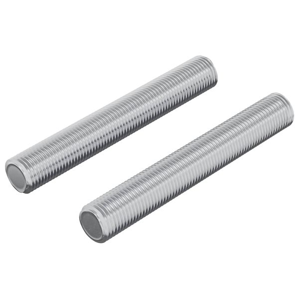 vidaXL Gewindestange 2 pcs Silber 8 x 55 mm Stahl