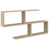 vidaXL Wandregal Sonoma-Eiche 100 x 12 x 50,5 cm Holzwerkstoff