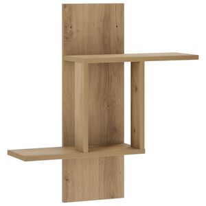 vidaXL Wandregal Artisan-Eiche 59 x 17 x 63 cm Holzwerkstoff