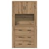 vidaXL Highboard Artisan-Eiche 80 x 33 x 150 cm Holzwerkstoff