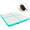 vidaXL Aufblasbare Gymnastikmatte mit Pumpe 200x200x10 cm PVC Gr&uuml;n