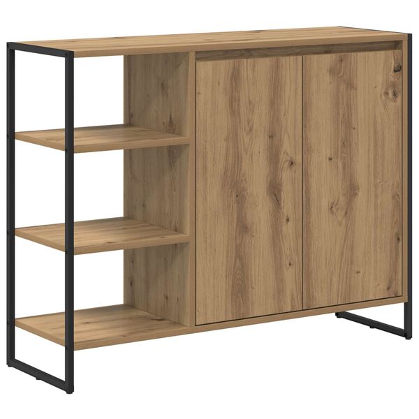 vidaXL Seitenschrank Kunsthandwerk Eiche 96,5 x 30 x 75 cm