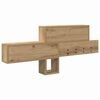 vidaXL Wandmontierter nachttisch Artisan-Eiche 100 x 12 x 43,5 cm