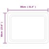 vidaXL LED-Badspiegel 60x80 cm
