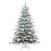 vidaXL K&uuml;nstlicher klappbarer Weihnachtsbaum Wei&szlig; 240 cm PE und PVC