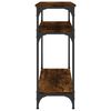 vidaXL Konsolentisch Räuchereiche 75x29x75 cm Holzwerkstoff