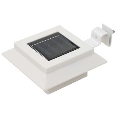 vidaXL Outdoor Solarleuchten 6 Stück LED Quadratisch 12 cm Weiß
