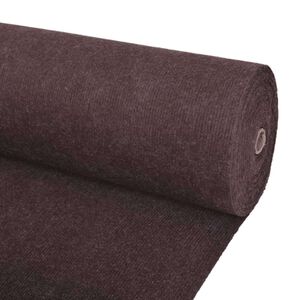 vidaXL Teppich Braun 1,2 x 15 m Polyester