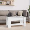vidaXL Couchtisch Hochglanz-Wei&szlig; 101x49x52 cm Holzwerkstoff
