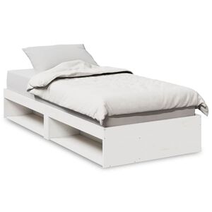 vidaXL Tagesbett ohne Matratze Wei&szlig; 100x200 cm Massivholz Kiefer