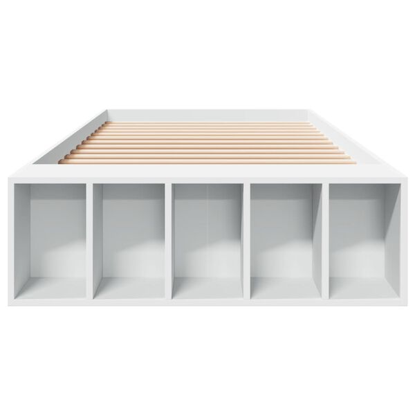 vidaXL Bettgestell Weiß 90x190 cm Holzwerkstoff