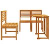 vidaXL Garten Bistro Set 3 pcs Braun Akazie Massivholz