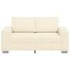 vidaXL Zweisitzer-Sofa Creme 160x77x82 cm Cordstoff