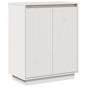 vidaXL Sideboard Wei&szlig; 60x34x75 cm Massivholz Kiefer