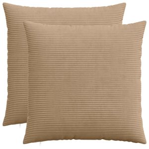 vidaXL Kissenbezug 2 pcs HEERLEN Braun 70 x 70 cm Cord