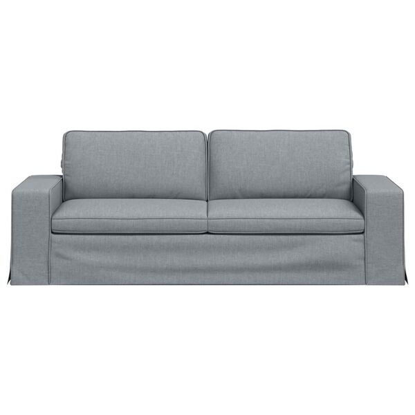 vidaXL Sofa 180cm Hellgrau Metall