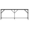 vidaXL Konsolentisch Schwarz 200x29x75 cm Holzwerkstoff