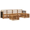 vidaXL Outdoor-Sofagarnitur 6 pcs Natur