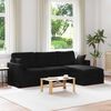vidaXL Sofa Schwarz 198 x 134 x 80 cm Samt