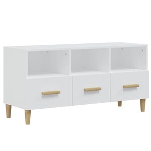 vidaXL TV-Schrank Wei&szlig; 102x36x50 cm Holzwerkstoff