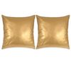 vidaXL Kissen-Set 2 Stk. PU 45 x 45 cm Golden