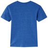Kinder-T-Shirt Dunkelblau Melange 140