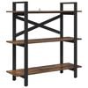 vidaXL B&uuml;cherregal Ger&auml;ucherte Eiche 100 x 33,5 x 102 cm Holzwerkstoff