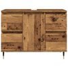 vidaXL Badschrank Altholz-Optik 80x33x60 cm Holzwerkstoff