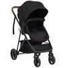 vidaXL 3-in-1 Kinderwagen Anthrazit und Schwarz Stahl