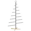 vidaXL Metall-Weihnachtsbaum mit St&auml;nder KUOPIO 180 cm Stahl Schwarz