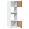 vidaXL Mikrowellenschrank Lyon Artisan-Eiche 60x57x207 cm Holzwerkstoff