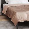 vidaXL Sommerdecke Gold 220 x 140 cm Satin und Mikrofaser