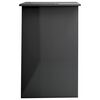 vidaXL Schreibtisch Hochglanz-Grau 100x50x76 cm Holzwerkstoff