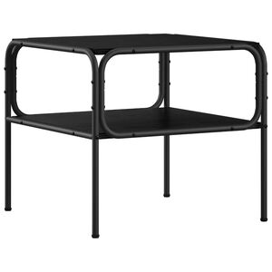 vidaXL Beistelltisch Schwarz Eichen-Optik 100 x 50 x 46 cm