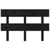 vidaXL Kopfteil Schwarz 124x3x81 cm Massivholz Kiefer