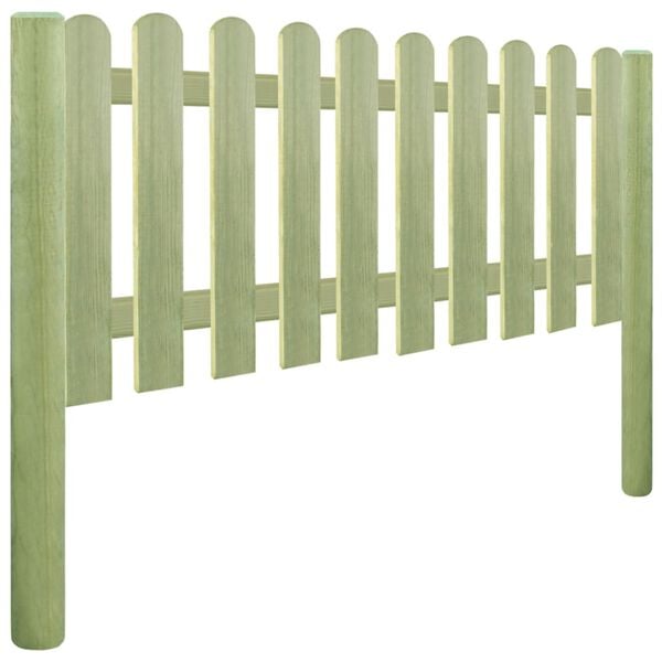 vidaXL Lattenzaun Imprägniert Kiefernholz 5,1 m 80 cm 6/9cm
