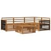 vidaXL Outdoor-Sofagarnitur 5 pcs Natur Massivholz Akazie