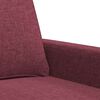 vidaXL 3-Sitzer-Sofa Weinrot 180 cm Stoff
