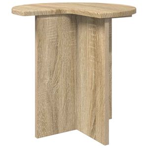 vidaXL Beistelltisch Sonoma-Eiche &Oslash; 39 x 38 cm Holzwerkstoff