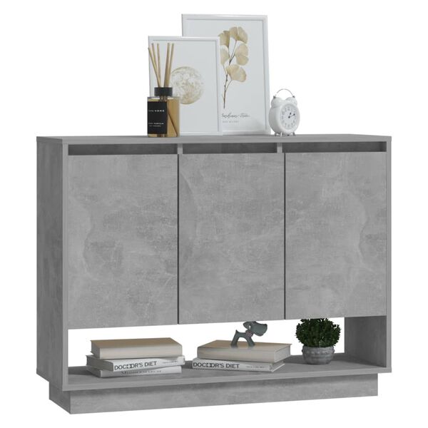 vidaXL Sideboard Betongrau 97x31x75 cm Holzwerkstoff